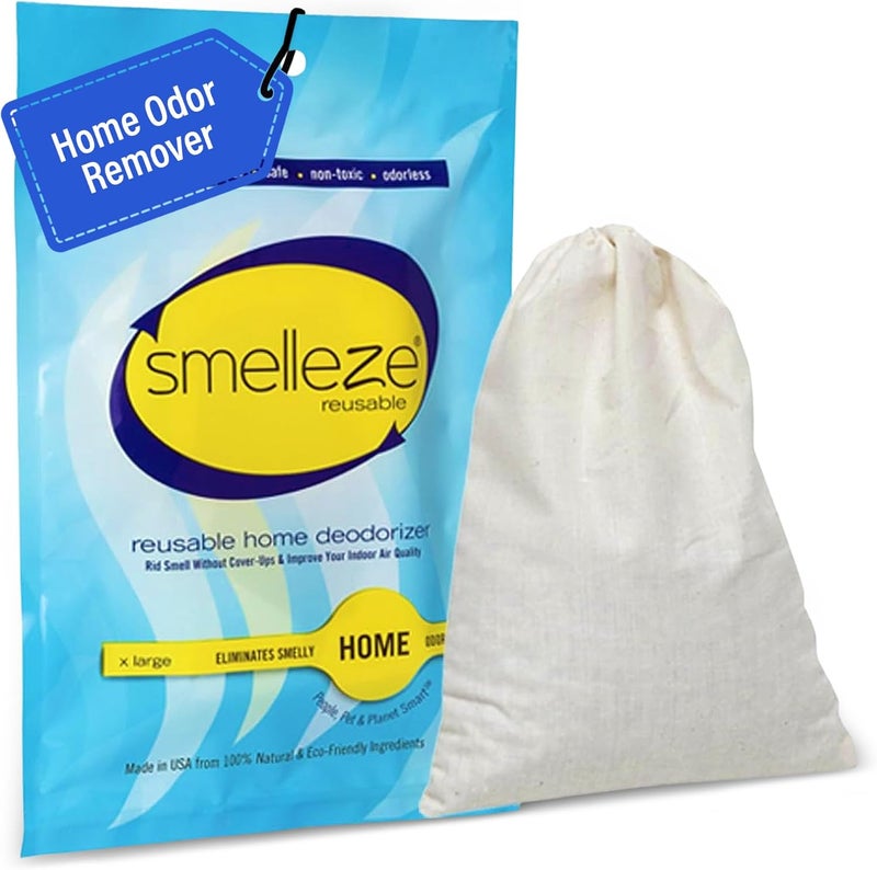 SMELLEZE Reusable Home Smell Removal Deodorizer Pouch - Natural Odor Eliminator for Home - Image 1