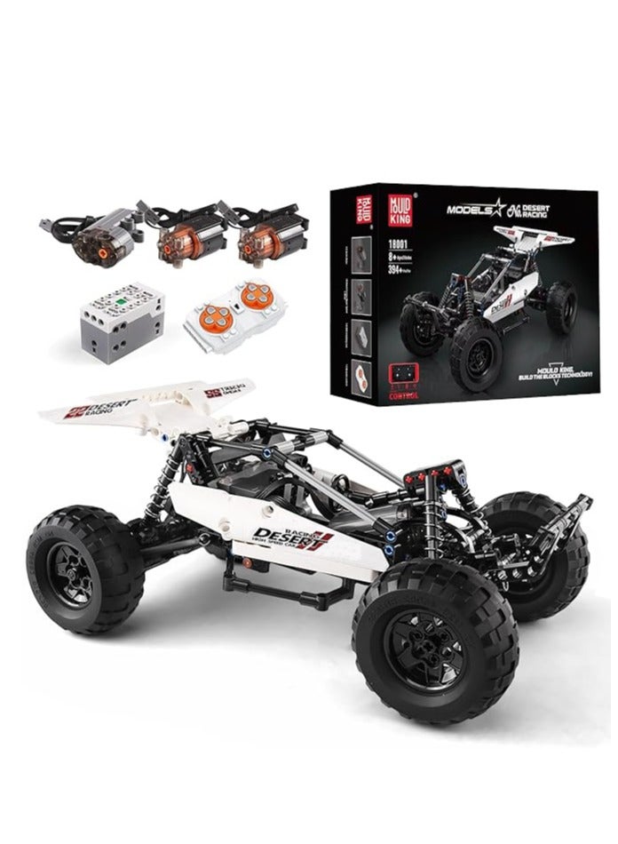 mould king 18001 Desert Racing Building Kit, Remote Control Off-Road Buggy Racer Car Toy Educational Building Blocks Set, for Boys and Girls (394 Pieces)  - Image 1