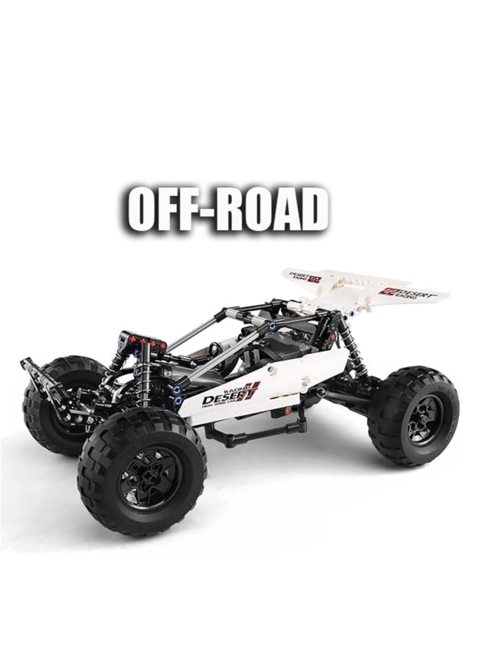 mould king 18001 Desert Racing Building Kit, Remote Control Off-Road Buggy Racer Car Toy Educational Building Blocks Set, for Boys and Girls (394 Pieces)  - Image 4