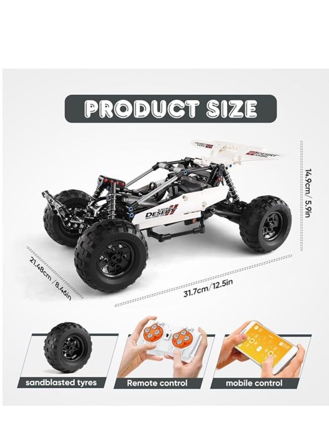 mould king 18001 Desert Racing Building Kit, Remote Control Off-Road Buggy Racer Car Toy Educational Building Blocks Set, for Boys and Girls (394 Pieces)  - Image 5
