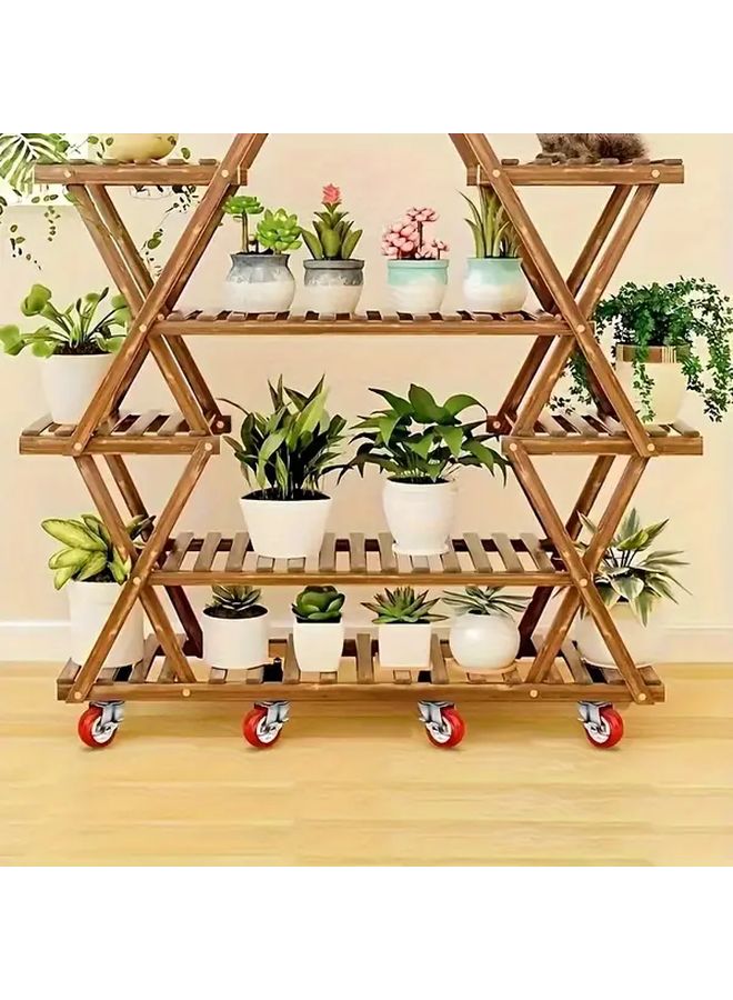 Red 4 Piece Set Heavy Duty Silent Locking Casters 1 Inch Safety Lock Ultra Quiet 360 Swivel - Image 4