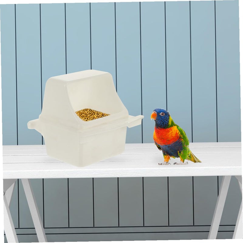 6 Pcs Plastic Bird Feeding Station with Hanging Cups for Parakeets Cockatiels and Small Parrots Cage Accessories - Image 5