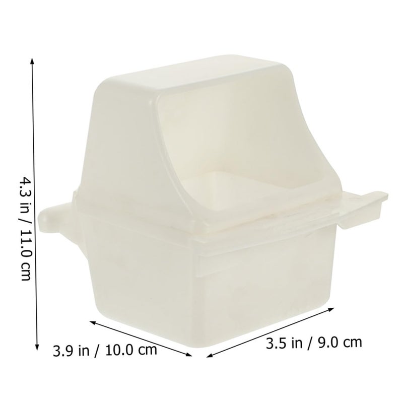 6 Pcs Plastic Bird Feeding Station with Hanging Cups for Parakeets Cockatiels and Small Parrots Cage Accessories - Image 3