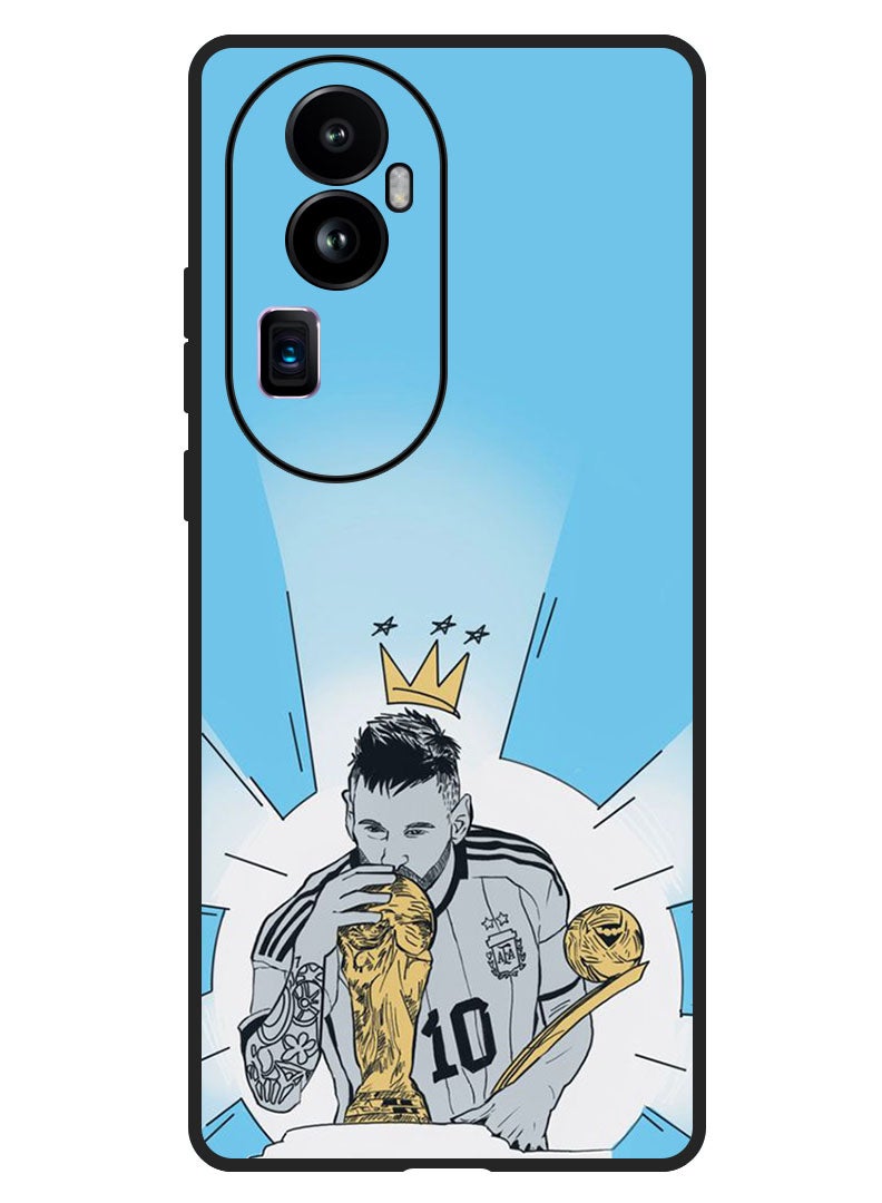 Theodor Protective Case Anti Scratch Shock Proof Bumper Cover For Oppo Reno 10 Pro Plus Messi Kiss WC - Image 1