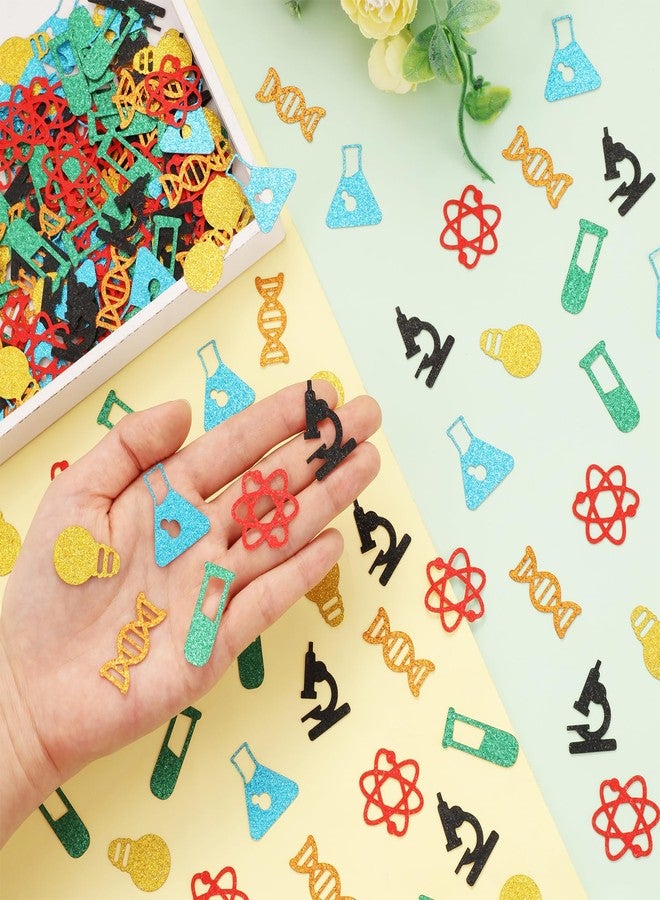 Fangleland 200pcs Science Confetti Birthday Party Decorations for Boys Girls, Scientist Slime and Fun Theme Happy Birthday Celebration Party Supplies Paper Confetti Table Home Decor - Image 3
