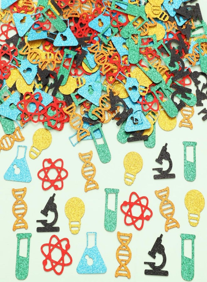Fangleland 200pcs Science Confetti Birthday Party Decorations for Boys Girls, Scientist Slime and Fun Theme Happy Birthday Celebration Party Supplies Paper Confetti Table Home Decor - Image 2