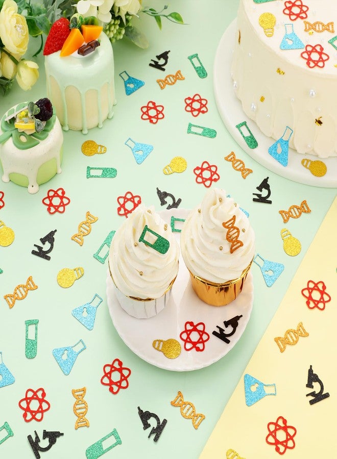 Fangleland 200pcs Science Confetti Birthday Party Decorations for Boys Girls, Scientist Slime and Fun Theme Happy Birthday Celebration Party Supplies Paper Confetti Table Home Decor - Image 4