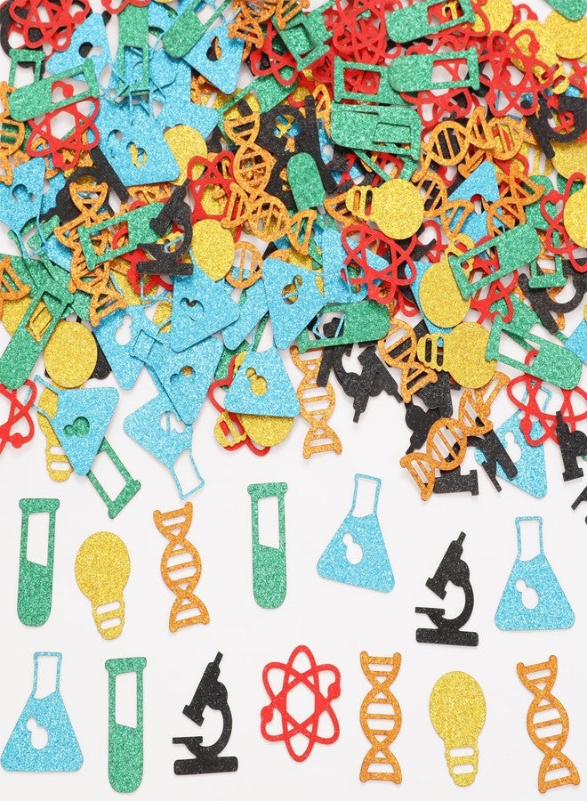 Fangleland 200pcs Science Confetti Birthday Party Decorations for Boys Girls, Scientist Slime and Fun Theme Happy Birthday Celebration Party Supplies Paper Confetti Table Home Decor - Image 1