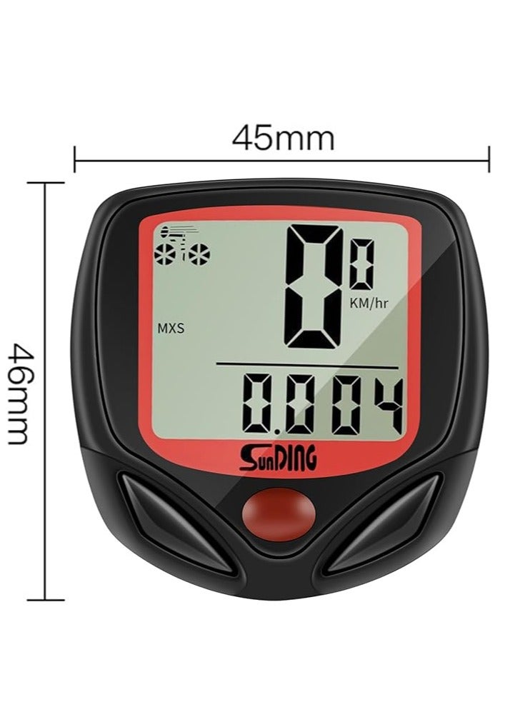 سان دينج جدول رموز الدراجة، عداد سرعة الدراجة مع شاشة LCD متعددة الوظائف، عداد مسافة لاسلكي للماء، كمبيوتر دراجة - Image 4