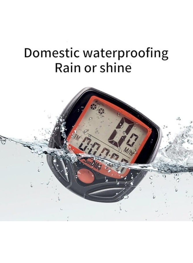 سان دينج جدول رموز الدراجة، عداد سرعة الدراجة مع شاشة LCD متعددة الوظائف، عداد مسافة لاسلكي للماء، كمبيوتر دراجة - Image 2