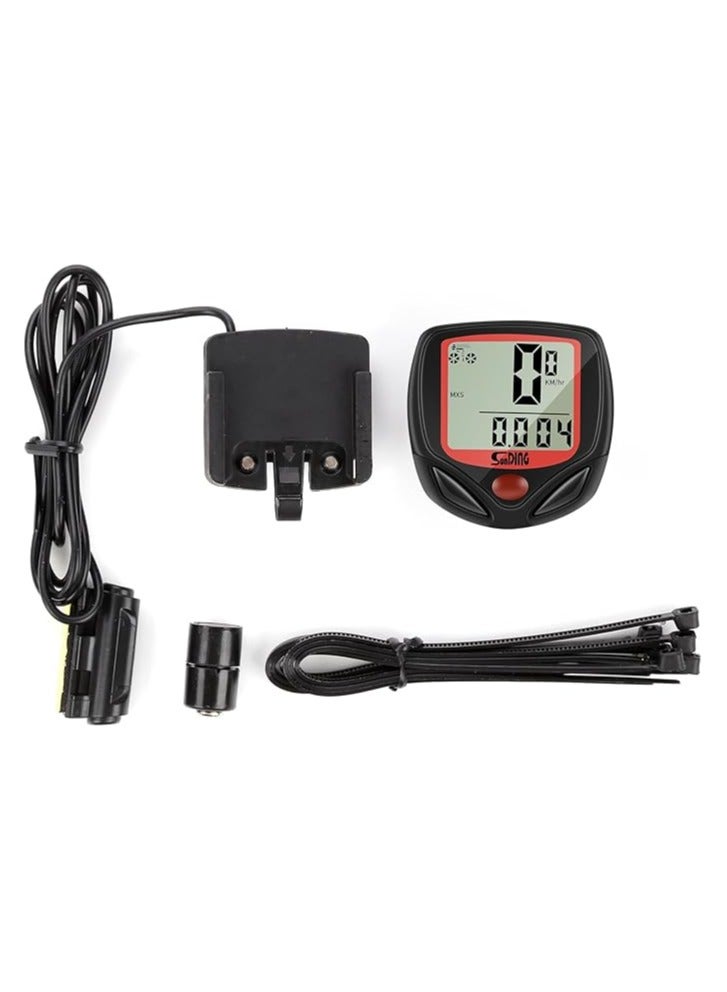 سان دينج جدول رموز الدراجة، عداد سرعة الدراجة مع شاشة LCD متعددة الوظائف، عداد مسافة لاسلكي للماء، كمبيوتر دراجة - Image 3