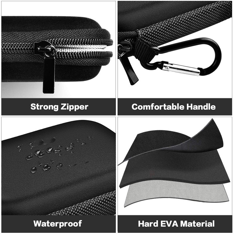 GWCASE Hard Case Compatible with SanDisk 500GB/ 1TB/ 2TB/ 4TB Extreme Portable SSD - Up to 1050MB/s - USB-C, USB 3.2 Gen 2 - External for Solid State Drive. Carrying Travel Holder for USB Cables (Box Only) - Image 3