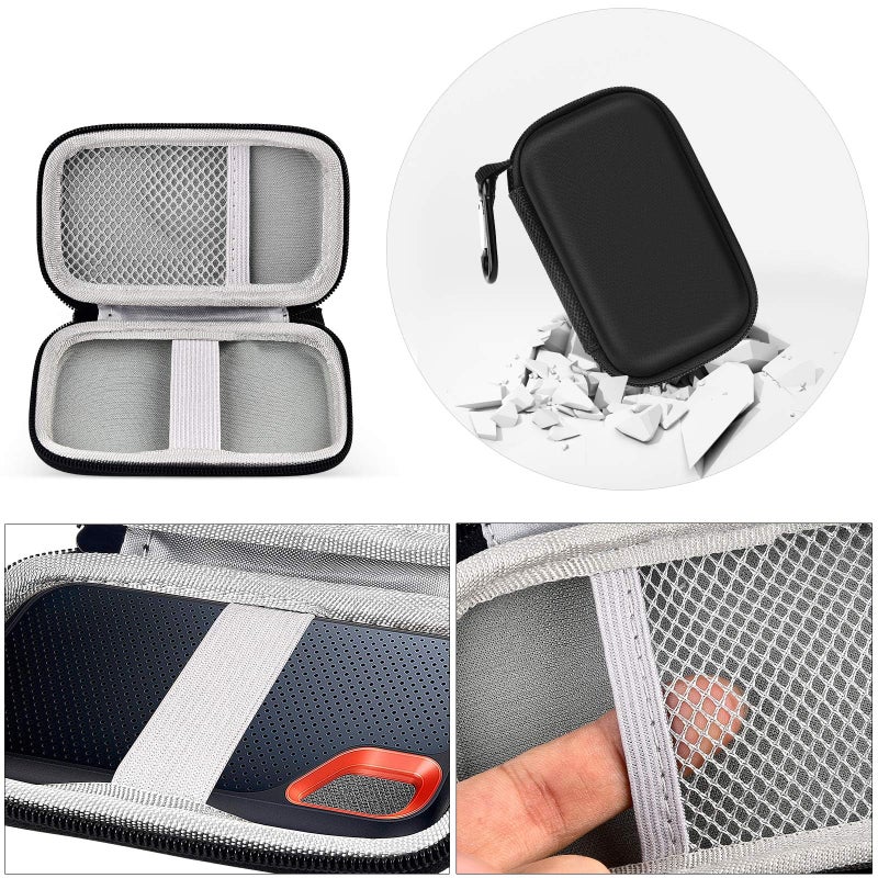 GWCASE Hard Case Compatible with SanDisk 500GB/ 1TB/ 2TB/ 4TB Extreme Portable SSD - Up to 1050MB/s - USB-C, USB 3.2 Gen 2 - External for Solid State Drive. Carrying Travel Holder for USB Cables (Box Only) - Image 4