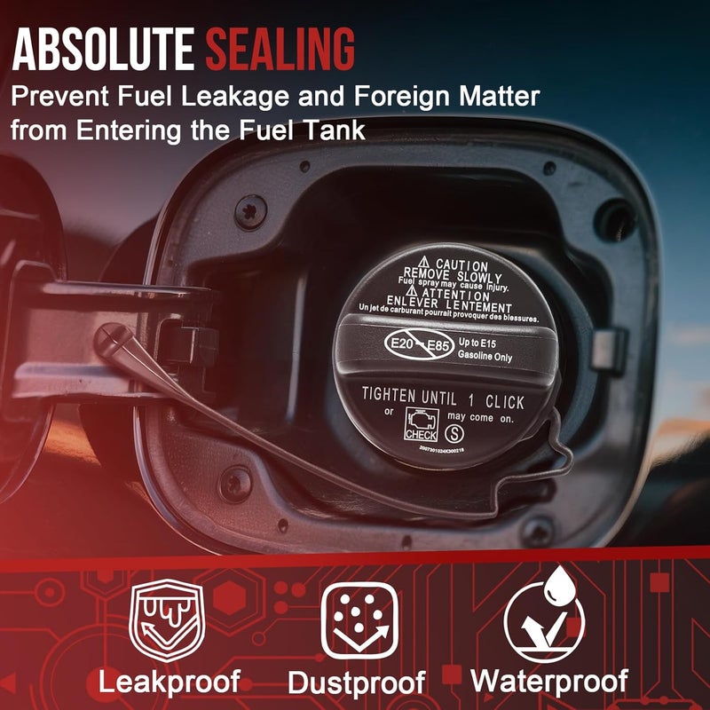 YITHSWAY Replace 77300-07030 77300-53030 Gas Cap,Fuel Cap Fits Toyota 2015 Venza 2015-2016 Highlander Sienna 2015-2017 Tacoma Camry 2015-2018 Rav 4 Corolla Avalon 2015-2019 Tundra Sequioa 77300-53020,More. - Image 4