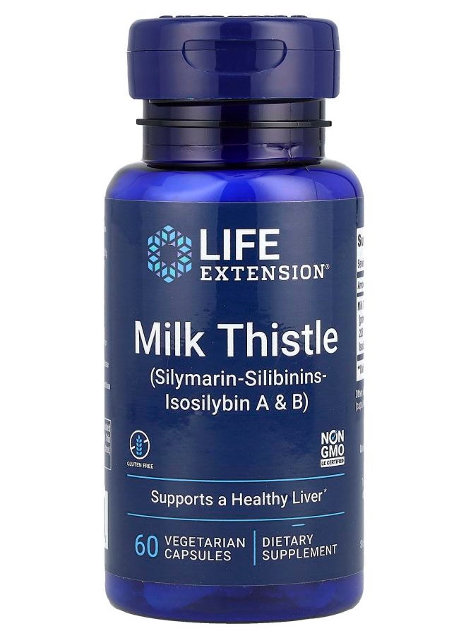 Life Extension Milk Thistle  60 Vegetarian Capsules 
