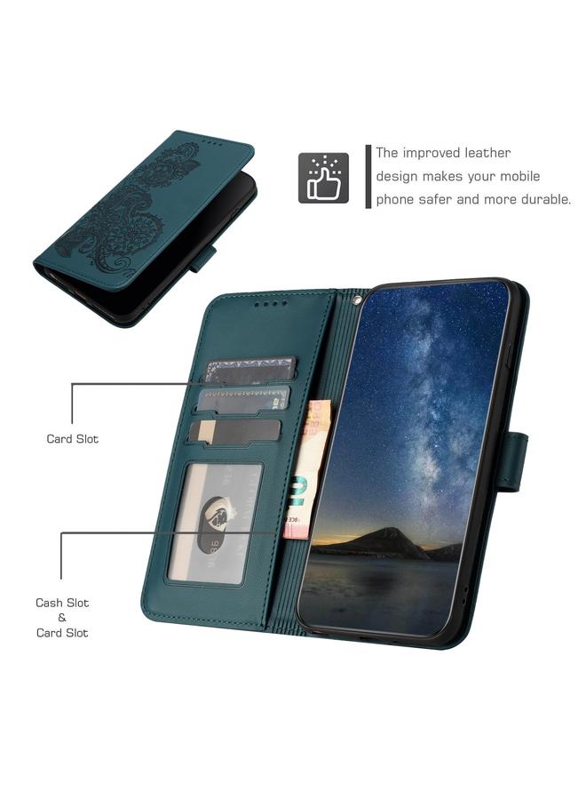 erorex Case For vivo V30 5G Global/V30 Pro 5G Global Datura Flower Embossed Flip Leather Phone Case - Image 4