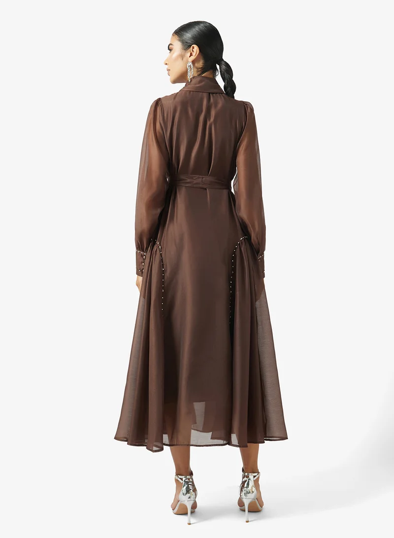 Ella Belted Shirt Dress