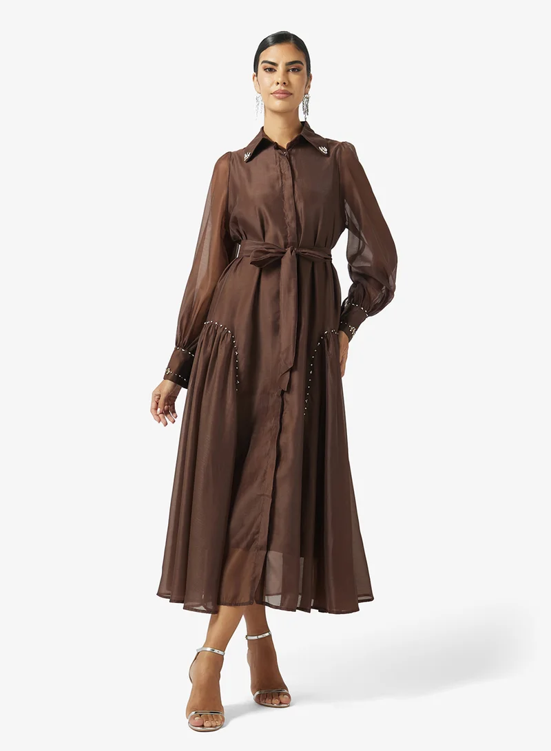 Belted Shirt Dress