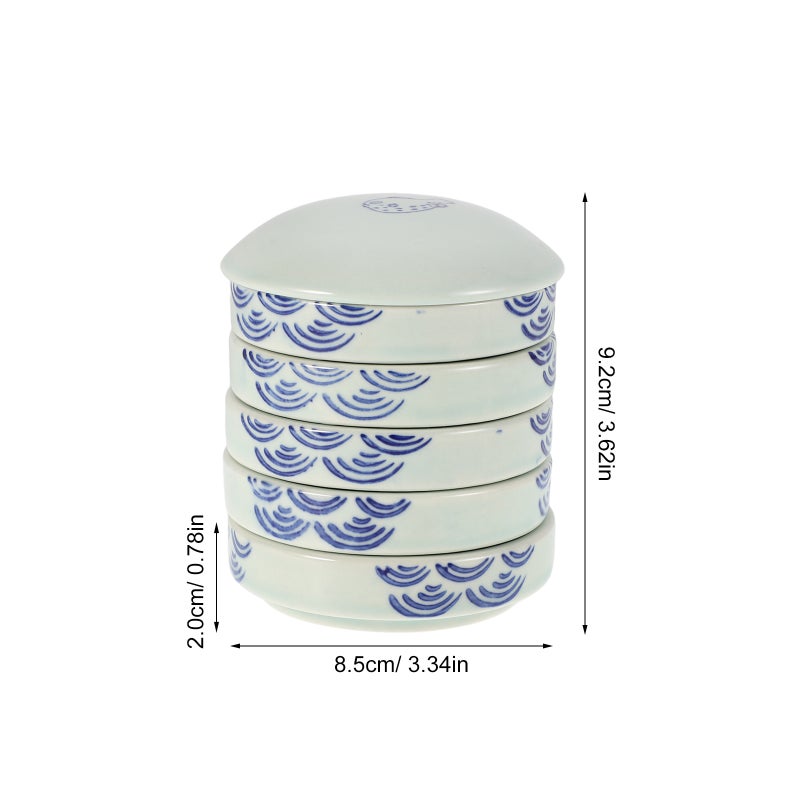 Watercolor Pigment Tray Stackable Paint Mixing Trays 5 Layer Paint Chinese Watercolor Painting Pigment Mixing Ink Tray - Image 3