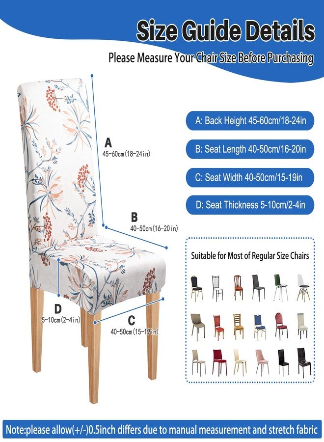 Dioxide High Stretch Chair Covers for Dining Chairs, Washable Dining Chair Covers Set of 6, Soft Kitchen Chairs Seat Covers, Parsons Chair Slipcovers Protectors for Home Hotel Restaurant Banquet - Image 2