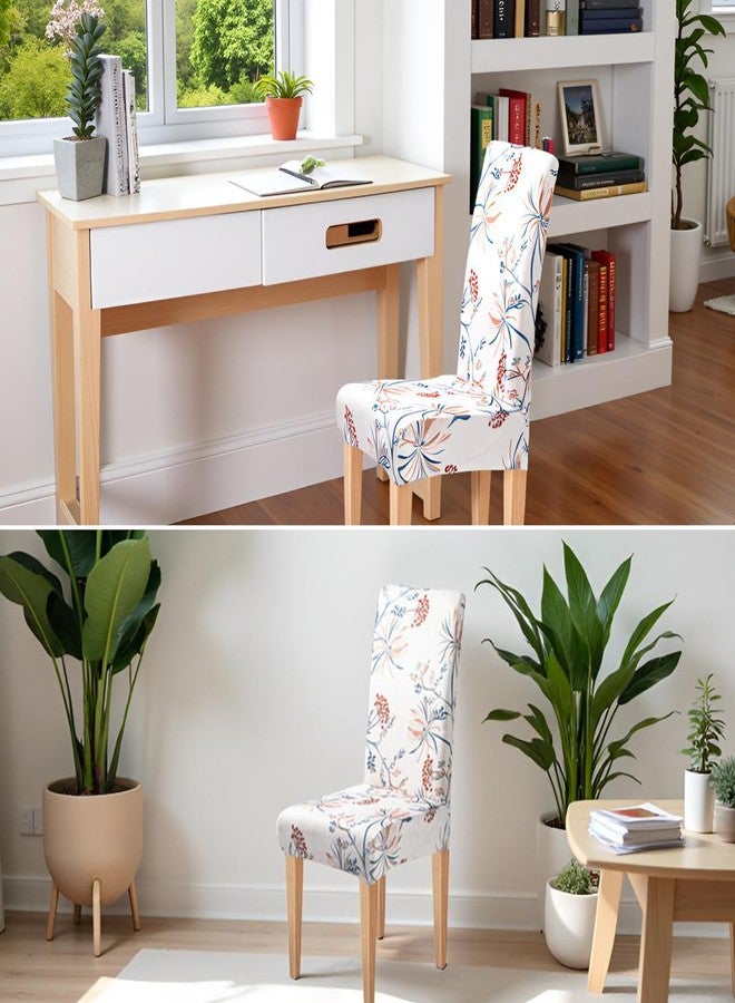 Dioxide High Stretch Chair Covers for Dining Chairs, Washable Dining Chair Covers Set of 6, Soft Kitchen Chairs Seat Covers, Parsons Chair Slipcovers Protectors for Home Hotel Restaurant Banquet - Image 4