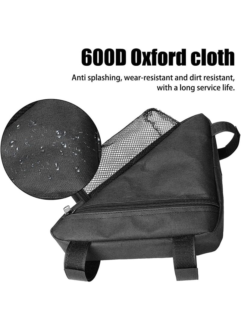 MiOYOOW Bike Triangle Frame Bag Waterproof Bicycle Storage Bag with Water Bottle Mesh Pouch for Outdoor Cycling  - Image 3