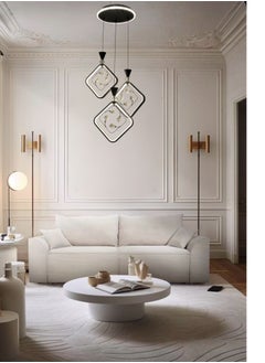 ماركة غير محددة نجف سقف مودرن علاقي ليد ثلاثي اسود 3 اضاءات  - Image 3