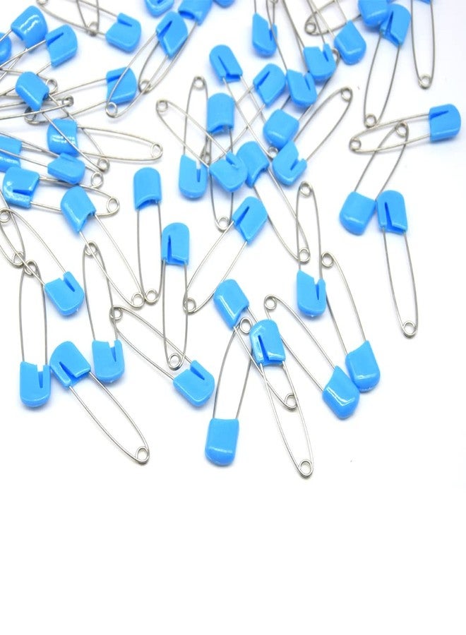 Hocansen 50 PCS Safety Pin 54mm/2.2in Baby Diaper Pins for Cloth Plastic Head Baby Pins for Diapers Stainless Steel Cloth Pins with Locking Closures Nappy Pin for Crafts（DT/Blue） - Image 5
