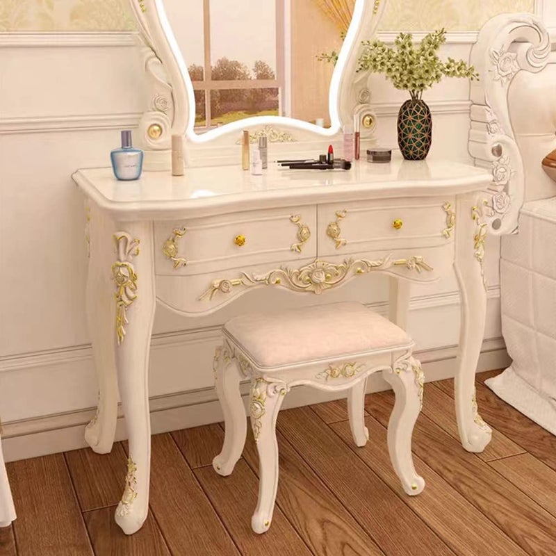 Aiminjey 20 Pcs Decorative Wood Flower Carved Appliques Corner Onlay DIY Unpainted Solid Wooden Carved Corner Decal for Furniture Wardrobe Mirror Photo Frame Closet Decoration (2.4inch) - Image 5