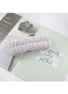 Cute Bunny Ear Headband Makeup Hairband 1158C light gray hair band