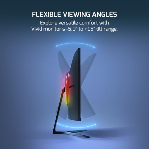 GAMEPOWER F20 27 Inch Curved Gaming Monitor, 120Hz 1080p Display, 1ms Response Time, AMD FreeSync, HDR Support, 125% sRGB, RGB Backlight, Dual Speakers, Zero Frame Design, HDMI and VGA Inputs, 1500R - Image 4