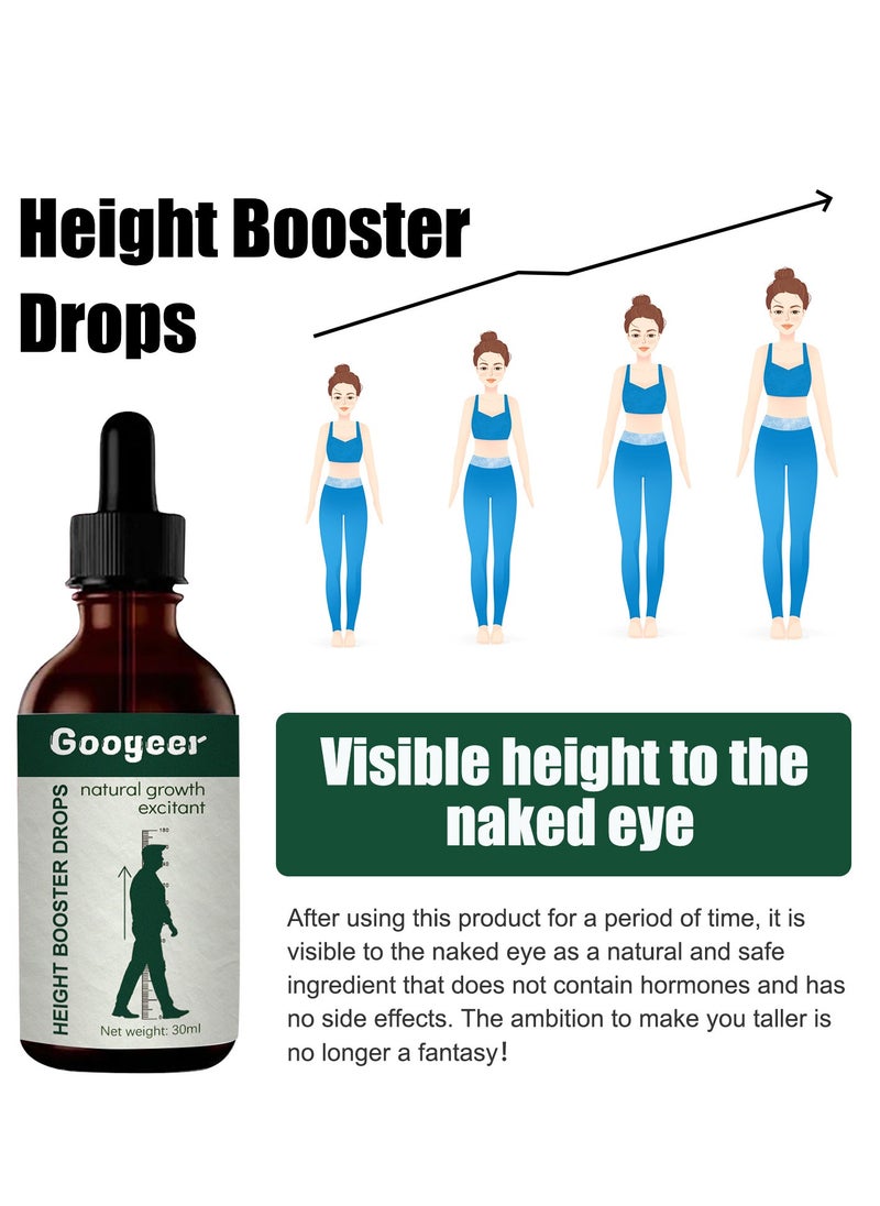 Googeer Height Increase Drops, Natural Growth Stimulants, Youth Bone Growth Increase Oil, Natural Herbal Height Increase Essential Oil, Adult Height Increase, Bone Growth 30ml  - Image 3