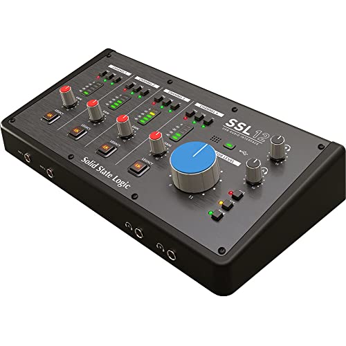 Solid State Logic واجهة صوتية USB من Solid State Logic SSL 12 12-In و 8-Out بجودة استوديو للتسجيل والمزج الاحترافي - Image 4