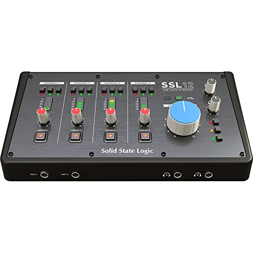 Solid State Logic واجهة صوتية USB من Solid State Logic SSL 12 12-In و 8-Out بجودة استوديو للتسجيل والمزج الاحترافي - Image 2