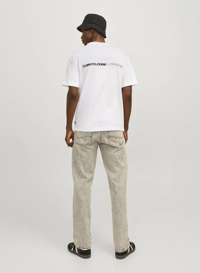 JACK & JONES Jack & Jones Aero Print Crew Neck Relaxed Fit T-Shirt