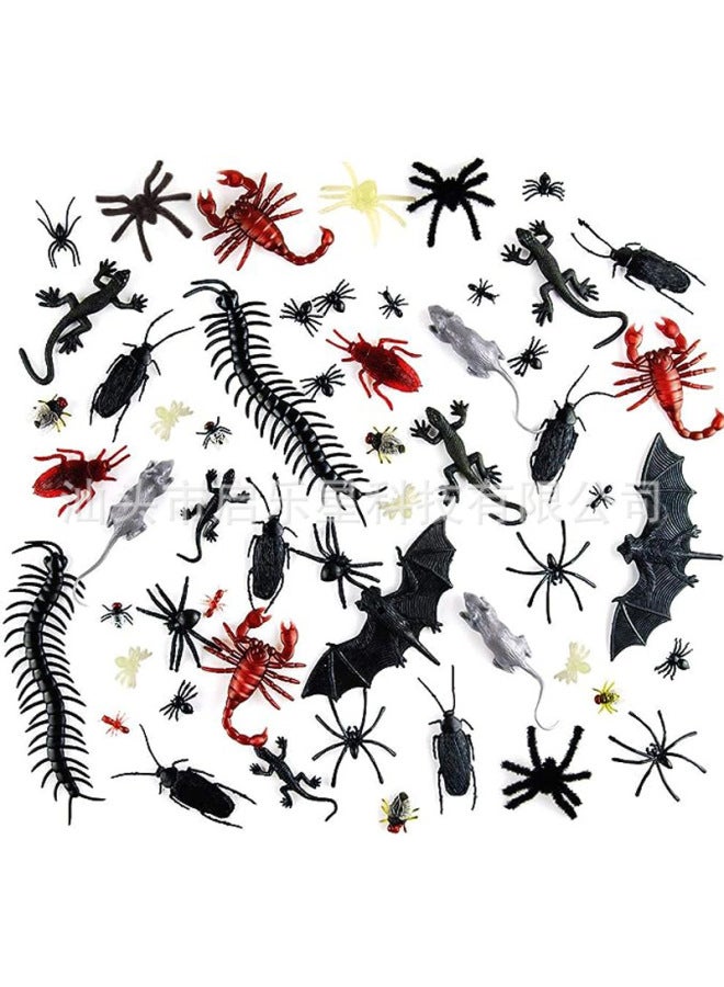 Loquat 45PCS  Party Set Pumpkin Bucket Dentures Finger Set Projector Decompression Gift-Color:45PCS Pumpkin Barrel Set - Image 5