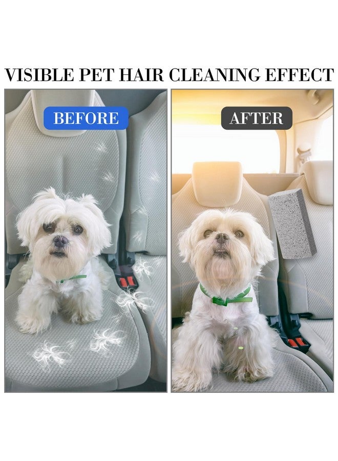 Loopeer Loopeer 2 Pcs Pet Hair Remover Pumice Stone for Dog Cat Hair Removal Cleaning Pet Fur Stone 6 Inch Dog Fur Cleaning Tool for Car Interior Bedding Carpet Couch Furniture(3.74 x 2 x 1.6 in)  - Image 4