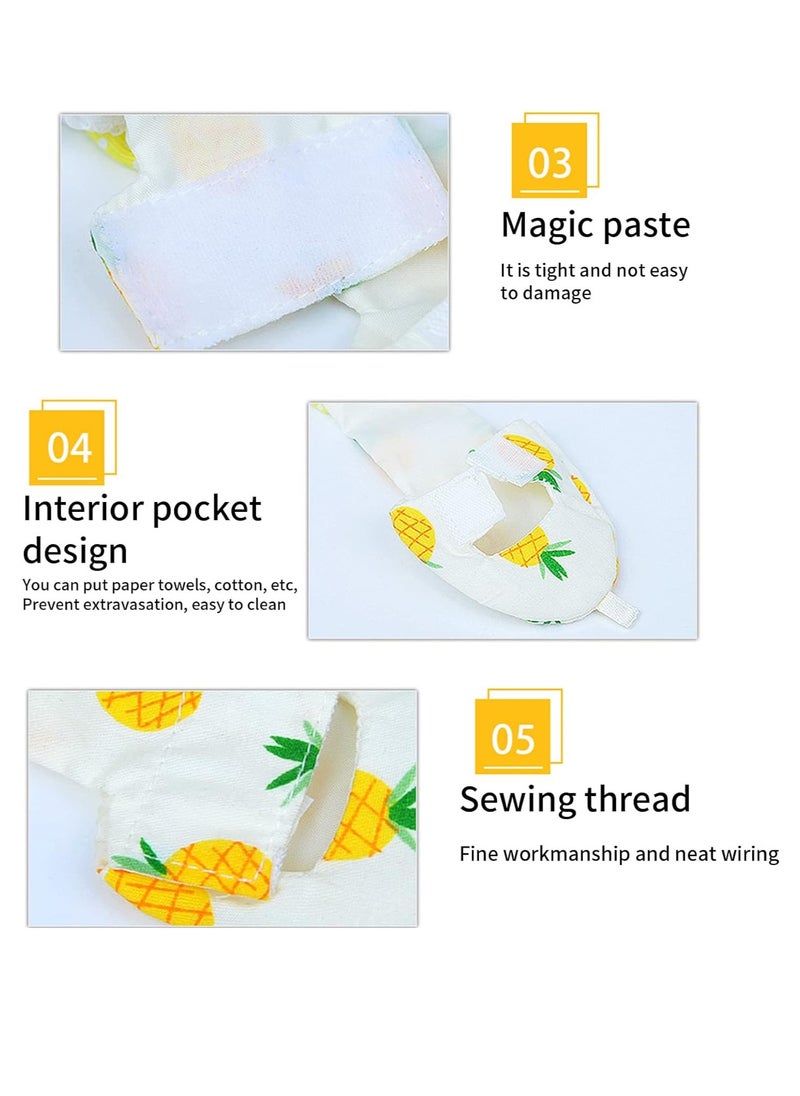 2Pc Bird Diaper Pads Washable And Reusable Inner Layer Parrot Nappy Clothes for Parakeet Parrot Mini Macaw Budgie Canary Finches Lovebirds Medium