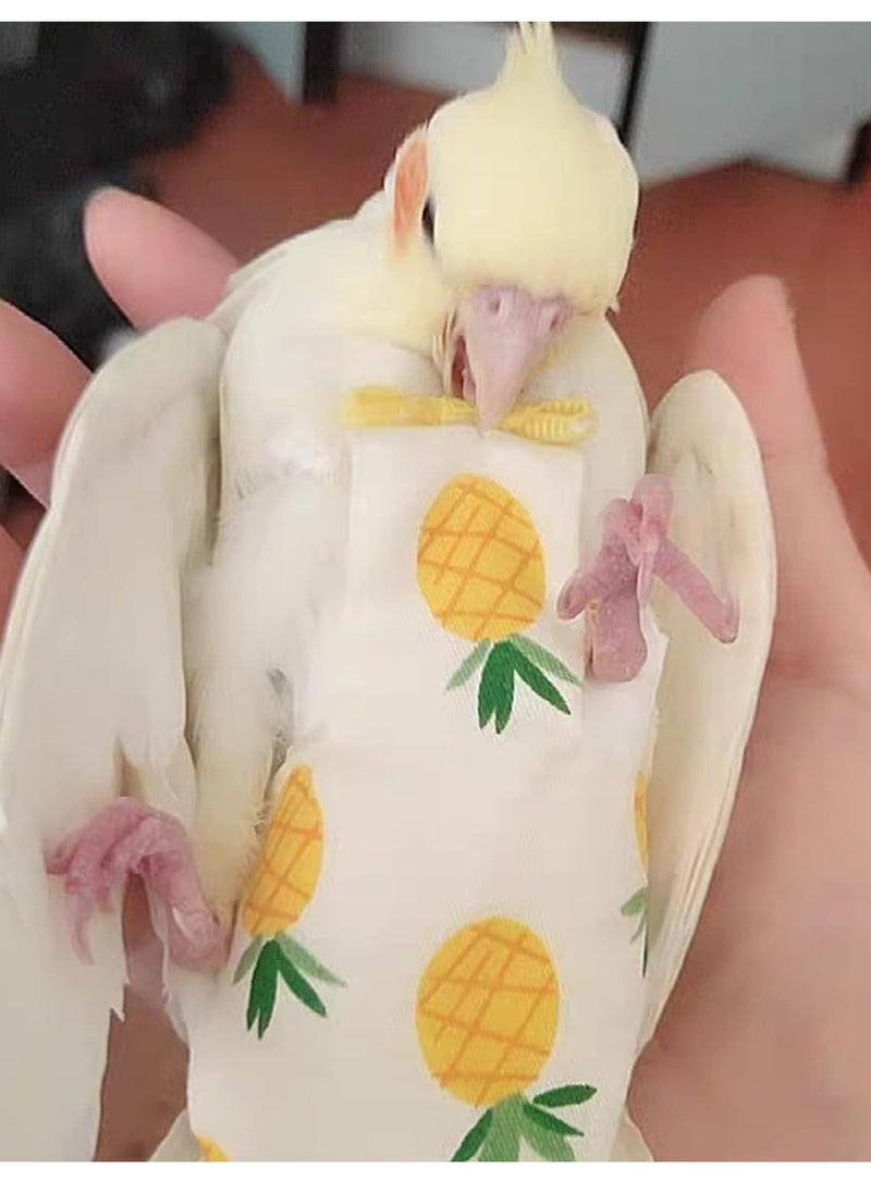 2Pc Bird Diaper Pads Washable And Reusable Inner Layer Parrot Nappy Clothes for Parakeet Parrot Mini Macaw Budgie Canary Finches Lovebirds Medium