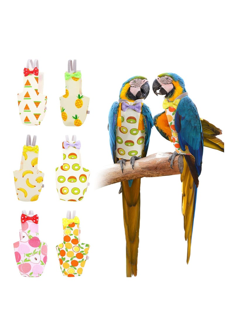 2Pc Bird Diaper Pads Washable And Reusable Inner Layer Parrot Nappy Clothes for Parakeet Parrot Mini Macaw Budgie Canary Finches Lovebirds Medium