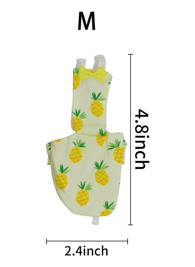 2Pc Bird Diaper Pads Washable And Reusable Inner Layer Parrot Nappy Clothes for Parakeet Parrot Mini Macaw Budgie Canary Finches Lovebirds Medium