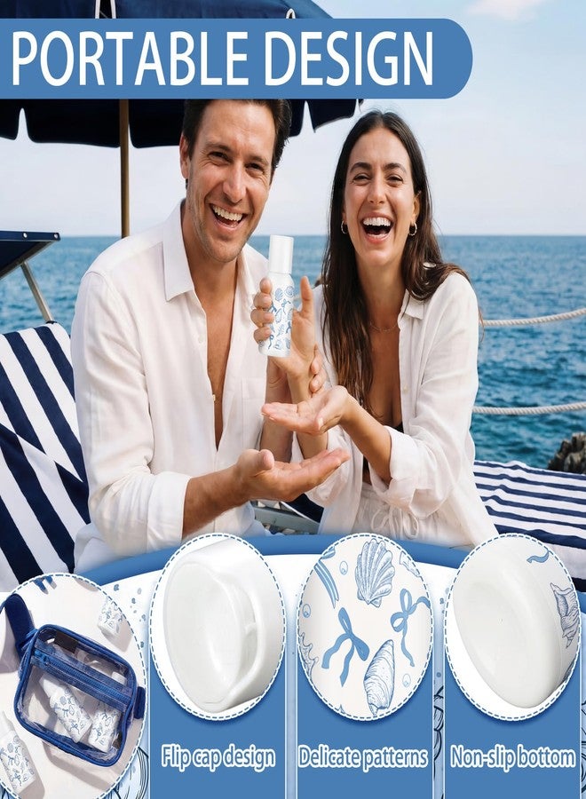 Demissle 24 Pcs Mini Sunscreen Bulk SPF 30 Blue Bow Starfish and Seashell Travel Size Sunscreen Bachelorette Wedding Party Supplies Summer Outdoor Goods for Under The Sea Beach Ocean Coastal, 1 Fl. oz - Image 3