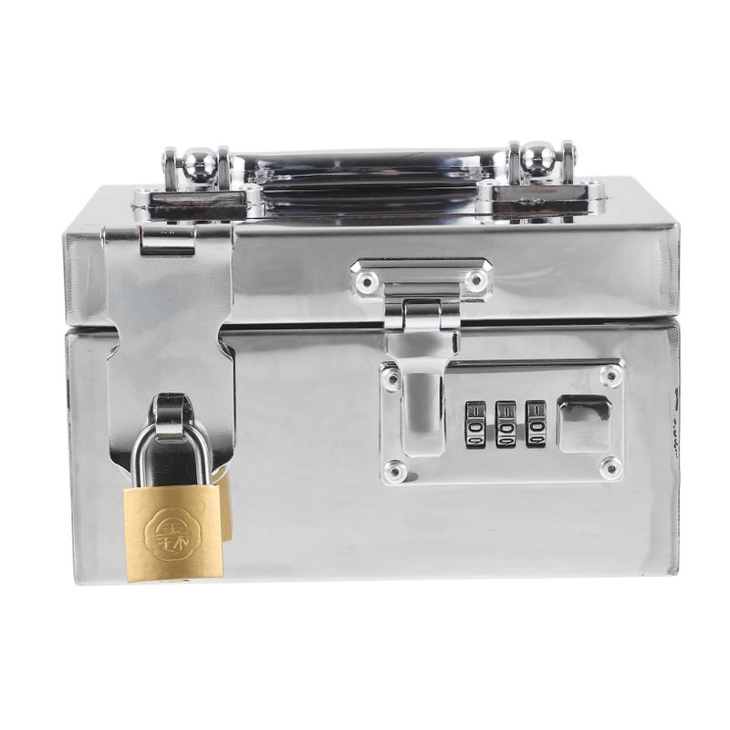 Stainless Steel Piggy Bank with Password Lock Metal Money Box for Adults Teens - Image 2