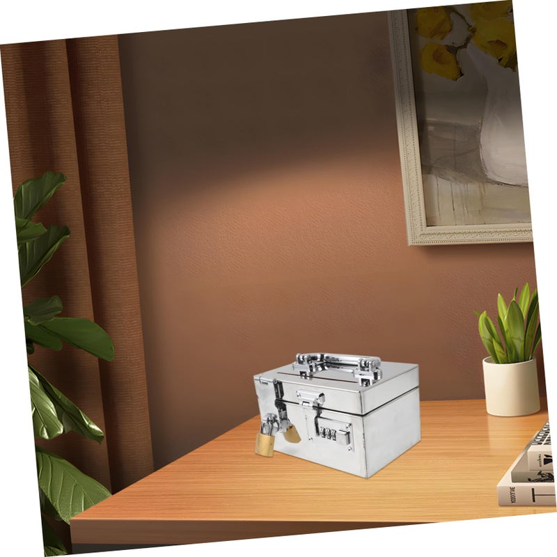 Stainless Steel Piggy Bank with Password Lock Metal Money Box for Adults Teens - Image 5