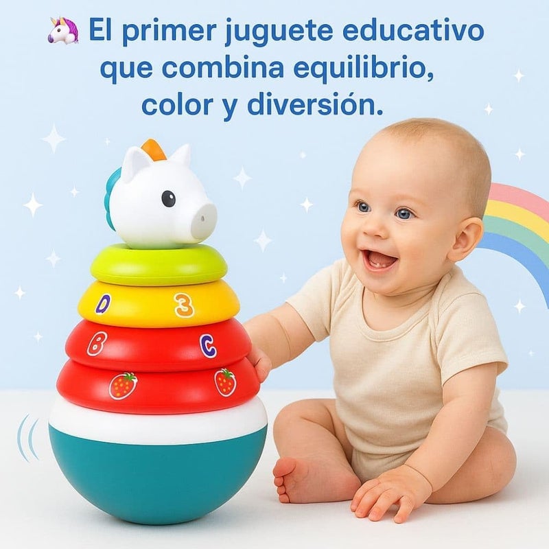HOLA "Roly Poly Unicorn Toy - Interactive Learning with Numbers, Letters, and Fruits | Colorful, Fun Games for Babies and Toddlers, Boys and Girls of All Ages" - Image 5