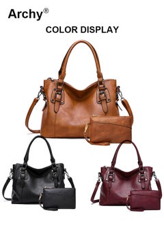 Handbags and Purse Set for Women Hobo Totes PU Leather Purses and Handbags Shoulder Bag Vegan Leather Tote Large Crossbody Bags Ladies Shoulder Bag - pzsku/Z4E2B7F54E2F29D6A66EDZ/45/_/1729241797/adf2dece-f2eb-455c-b22e-ff99194b84c3