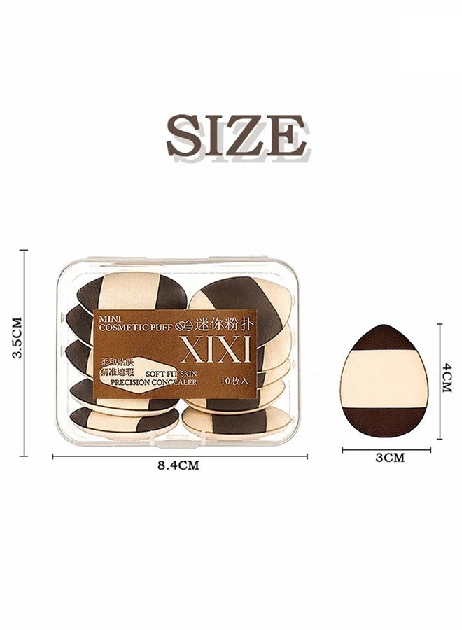 XIXI 10 Pcs Mini Makeup Sponges, Finger Puff with Storage Box, Soft Beauty Cosmetic Makeup Tools For Foundation Beauty Makeup Tools - Image 4