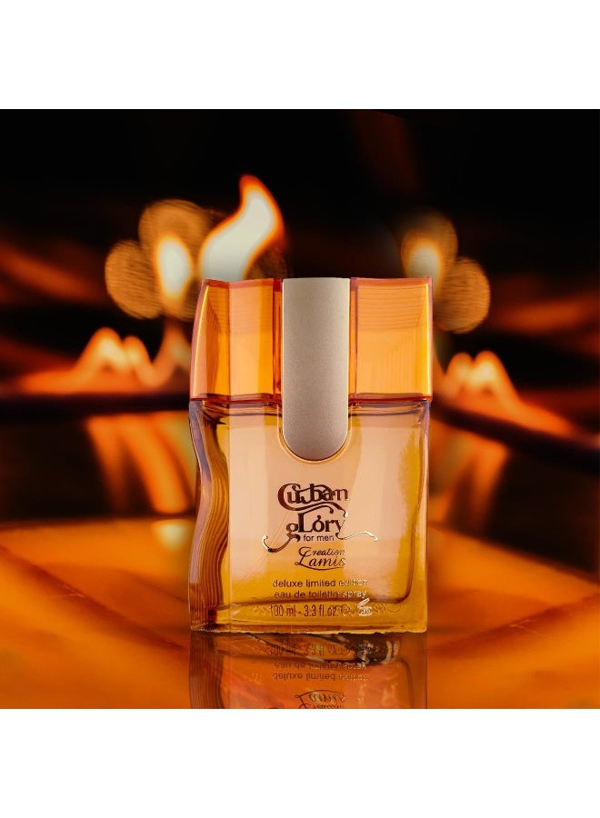 كرياشن لاميس عطر كوبان جلوري أو دو تواليت للرجال، عطر يدوم طويلاً، عطر للجسم للرجال - 100 مل - Image 3