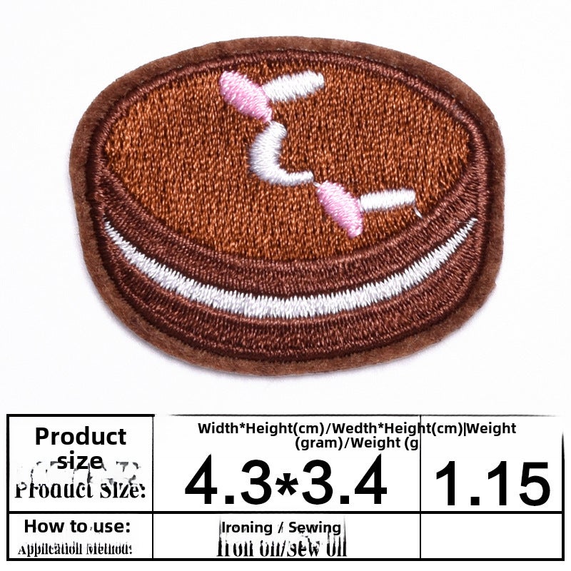 Embroidered Patches for Ice Cream Candy Cake 379
