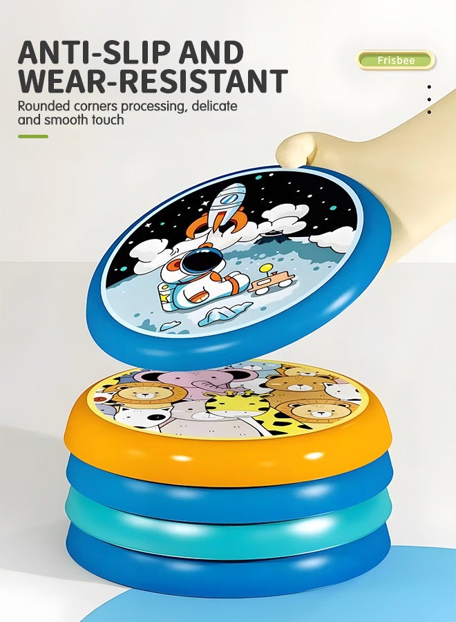 GROIC 3 Pcs Kids Flying Ring, Cartoon Sports Flying Discs Rings Boomerangs Lightweight Sports Outdoor Games Toys for Kids and Adults,  Soft Foam Design for Safe Play & Soft Impact Indoors or Outdoors - Image 3